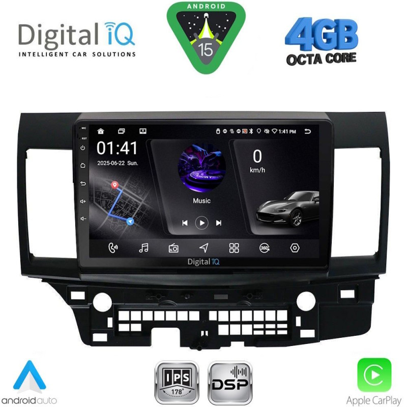 DIGITAL IQ RSG 6434_CPA (10inc) MULTIMEDIA TABLET for MITSUBISHI LANCER mod. 2008-2017