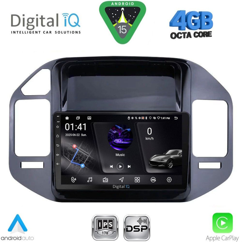 DIGITAL IQ RSG 6444_CPA (9inc) MULTIMEDIA TABLET for MITSUBISHI PAJERO mod. 1999-2006
