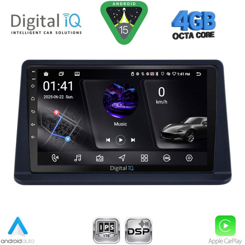 DIGITAL IQ RSG 6445_CPA (9inc) MULTIMEDIA TABLET for MITSUBISHI PAJERO mod. 1999-2006