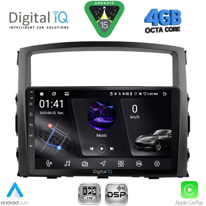 DIGITAL IQ RSG 6446_CPA (9inc) MULTIMEDIA TABLET for MITSUBISHI PAJERO mod. 2006-2013