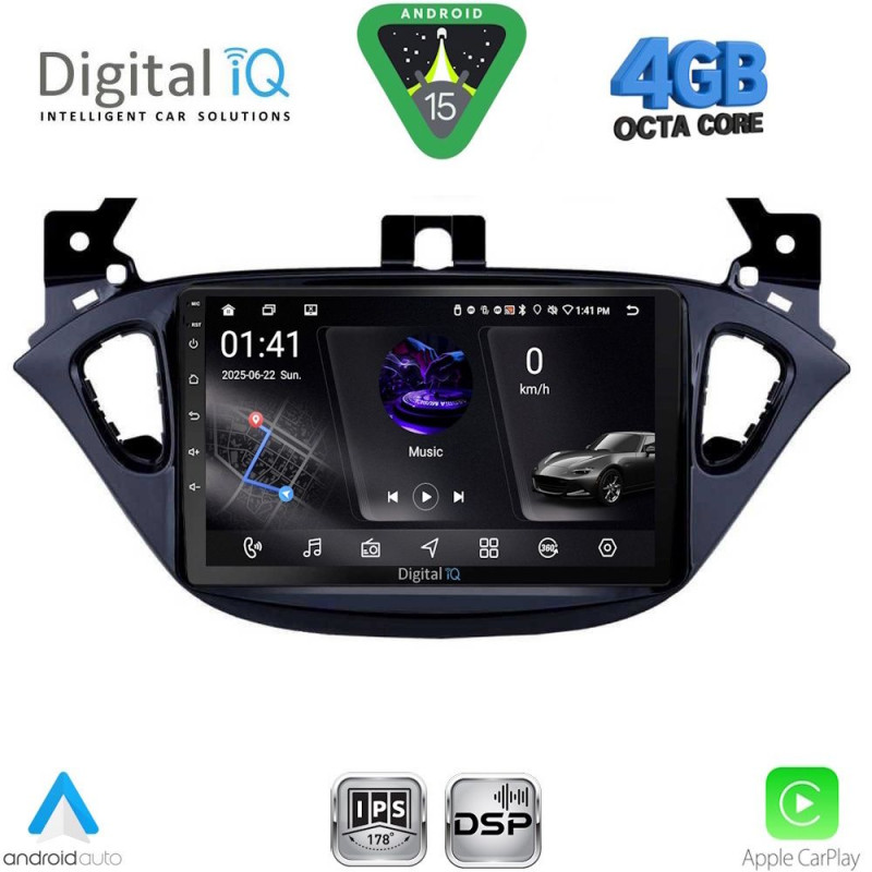 DIGITAL IQ RSG 6486_CPA (9inc) MULTIMEDIA TABLET for OPEL ADAM - CORSA E mod. 2014-2019