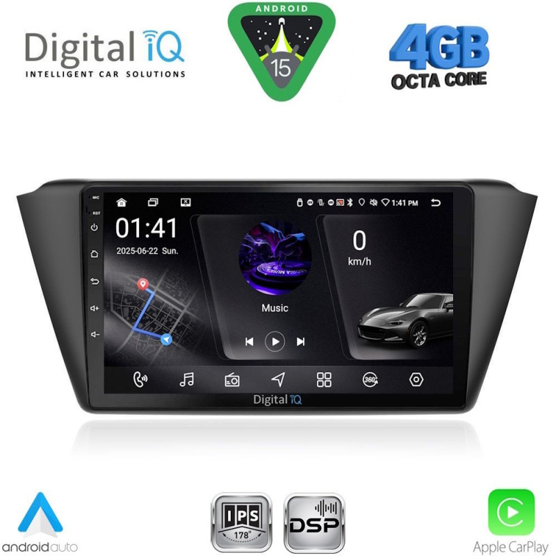 DIGITAL IQ RSG 6582_CPA (9inc) MULTIMEDIA TABLET for SKODA FABIA mod. 2015-2022