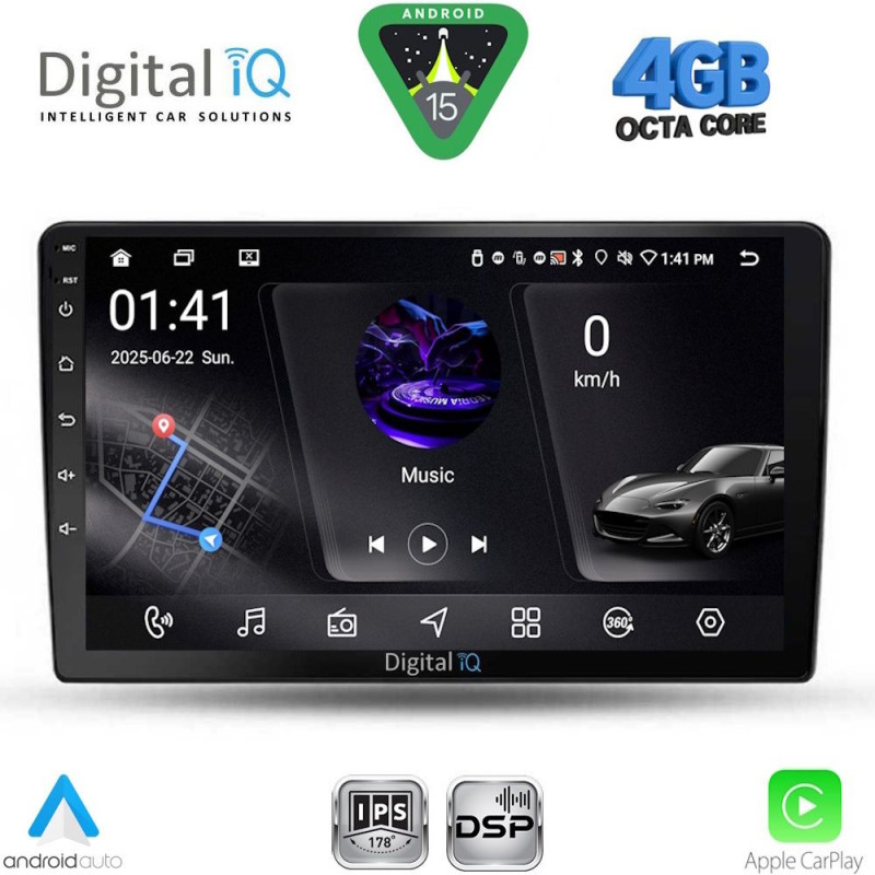 DIGITAL IQ RSG 6656_CPA (9inc) MULTIMEDIA TABLET for SSANGYONG REXTON mod. 2002-2006