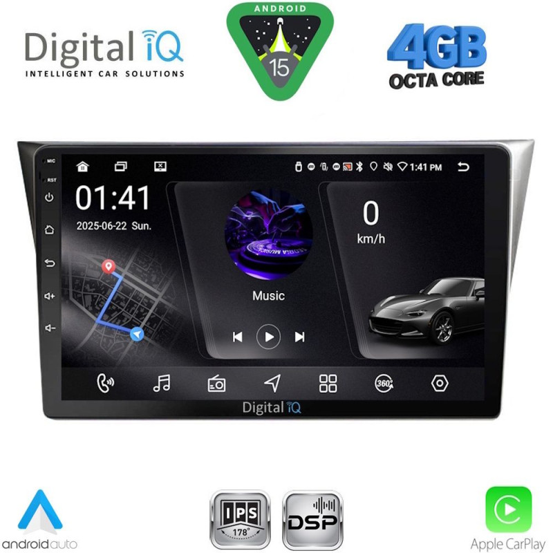 DIGITAL IQ RSG 6659_CPA (9inc) MULTIMEDIA TABLET for SUBARU IMPREZA mod. 2002-2008