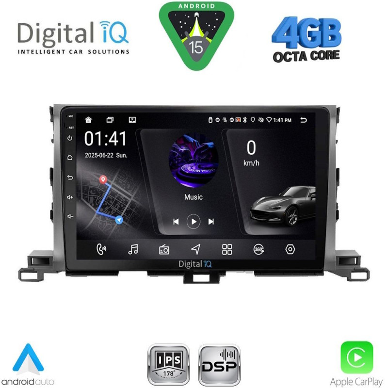 DIGITAL IQ RSG 6700_CPA (10inc) MULTIMEDIA TABLET for TOYOTA HIGHLANDER mod. 2014-2019
