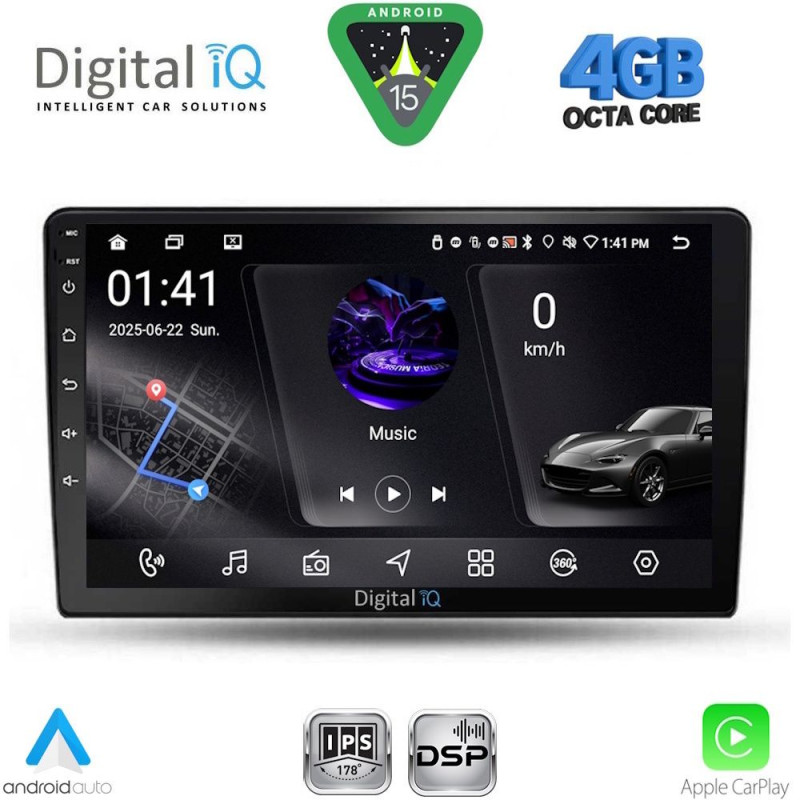 DIGITAL IQ RSG 6702_CPA (9inc) MULTIMEDIA TABLET for TOYOTA AURIS mod. 2007-2012