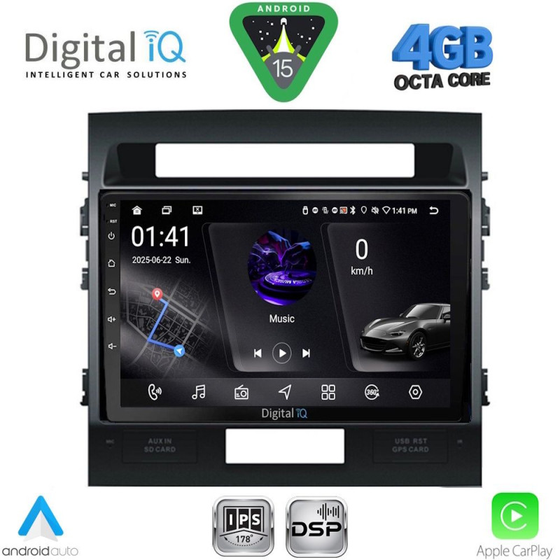 DIGITAL IQ RSG 6724_CPA (10inc) MULTIMEDIA TABLET for TOYOTA LAND CRUISER mod. 2008-2015