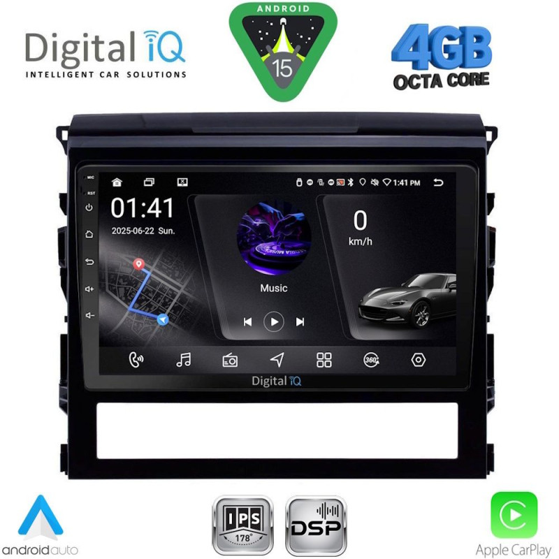 DIGITAL IQ RSG 6725_CPA (9inc) MULTIMEDIA TABLET for TOYOTA LANDCRUISER mod. 2016-2019