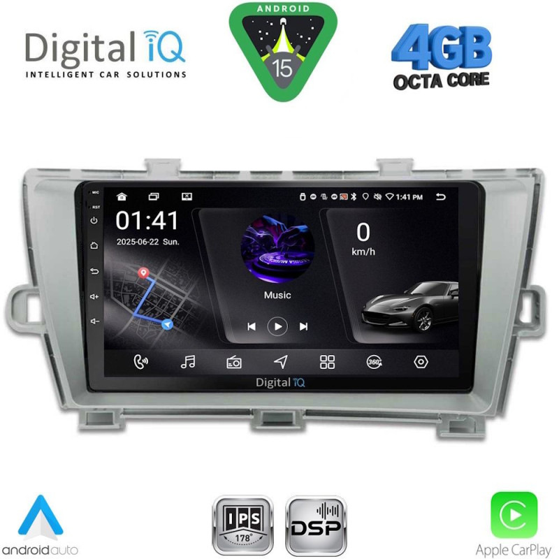 DIGITAL IQ RSG 6726SL_CPA (9inc) MULTIMEDIA TABLET for TOYOTA PRIUS mod. 2009-2015 (SILVER)