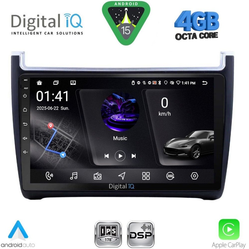DIGITAL IQ RSG 6757_CPA (9inc) MULTIMEDIA TABLET for VW POLO mod. 2014-2017