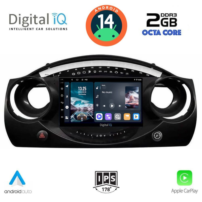 DIGITAL IQ RTG 4063_CPA (9inc) MULTIMEDIA TABLET for MINI COOPER (R50-R52-R53) mod. 2000-2006 DIGITAL IQ RTG 4063_CPA (9inc) MULTIMEDIA TABLET for MINI COOPER (R50-R52-R53) mod. 2000-2006