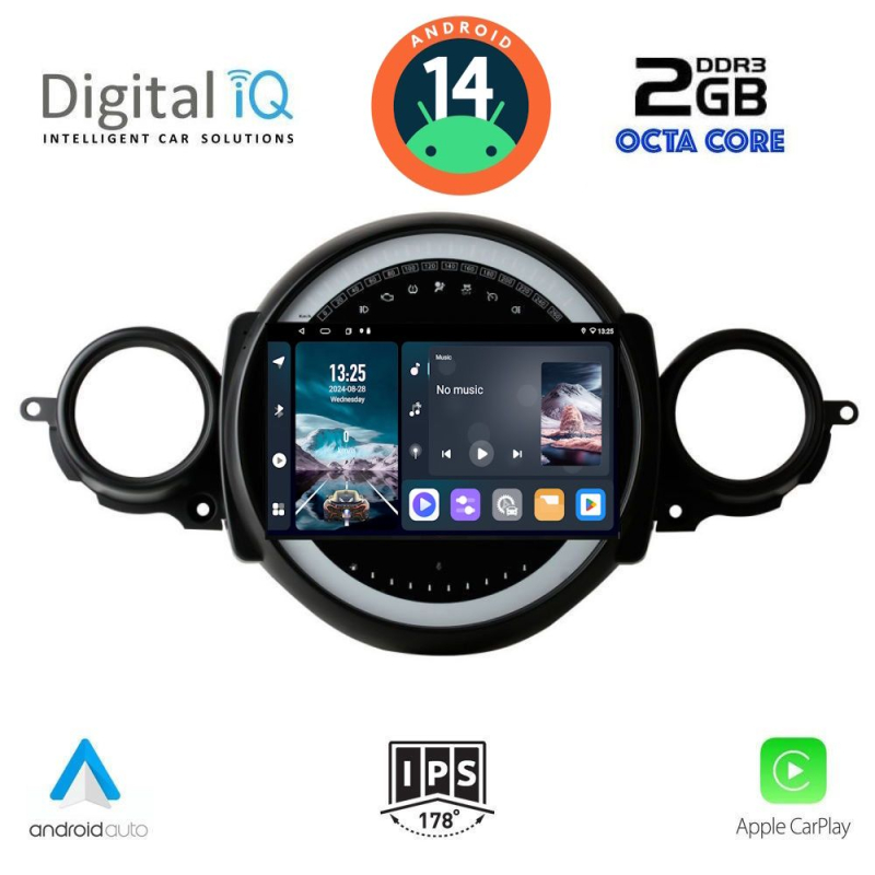 DIGITAL IQ RTG 4064_CPA (9inc) MULTIMEDIA TABLET for MINI COOPER (R56-R57) mod. 2006-2014 - CLUBMAN (R55) mod. 2007-2014