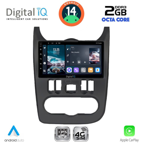 DIGITAL IQ RTG 4101BL_CPA (9inc) MULTIMEDIA TABLET for DACIA DUSTER – LOGAN – SANDERO mod. 2006-2012 (BLACK)
