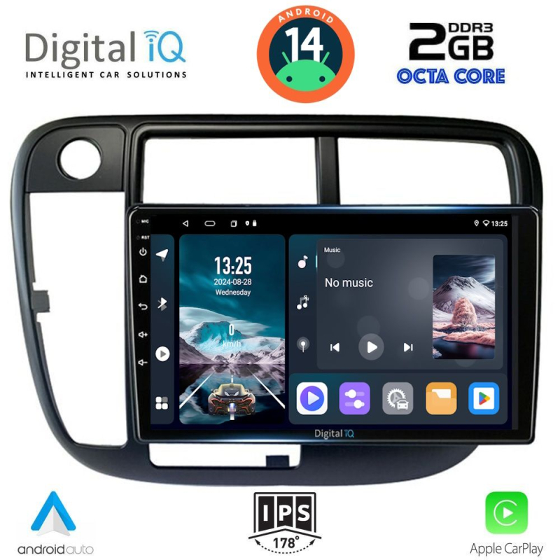 DIGITAL IQ RTG 4186_CPA CLIMA (9inc) MULTIMEDIA TABLET for HONDA CIVIC mod. 1995-2001 DIGITAL IQ RTG 4186_CPA CLIMA (9inc) MULTIMEDIA TABLET for HONDA CIVIC mod. 1995-2001