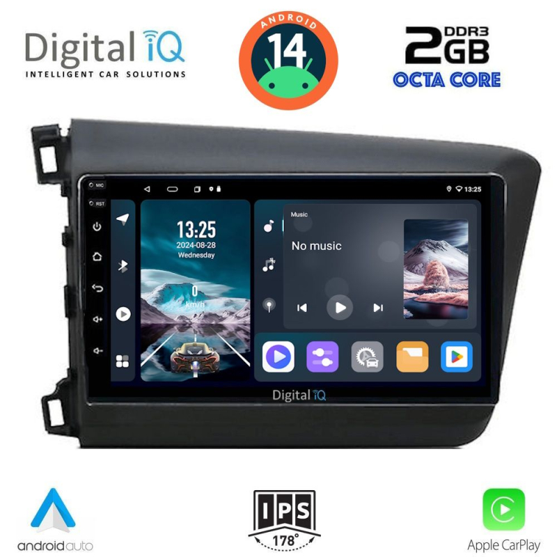 DIGITAL IQ RTG 41904D_CPA (9inc) MULTIMEDIA TABLET for HONDA CIVIC 4Doors mod. 2012-2016 DIGITAL IQ RTG 41904D_CPA (9inc) MULTIMEDIA TABLET for HONDA CIVIC 4Doors mod. 2012-2016