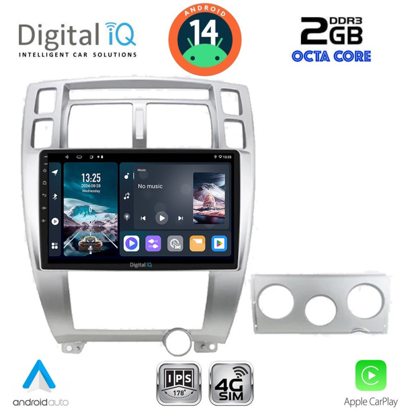 DIGITAL IQ RTG 4241SL_CPA (10inc) MULTIMEDIA TABLET for HYUNDAI TUCSON mod. 2004-2010 (SILVER)