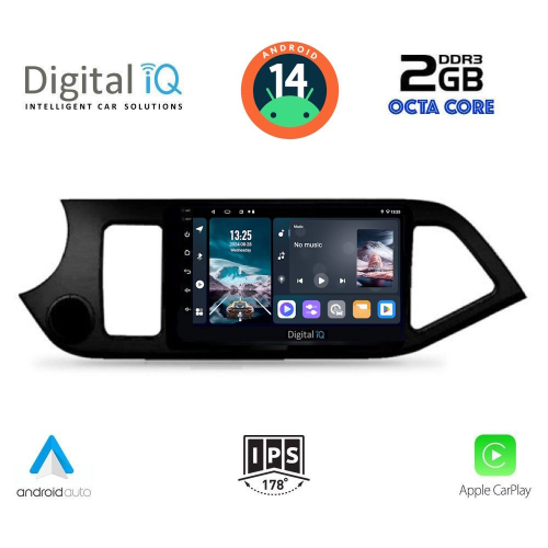 DIGITAL IQ RTG 4308_CPA (9inc) MULTIMEDIA TABLET for KIA PICANTO mod. 2011-2017