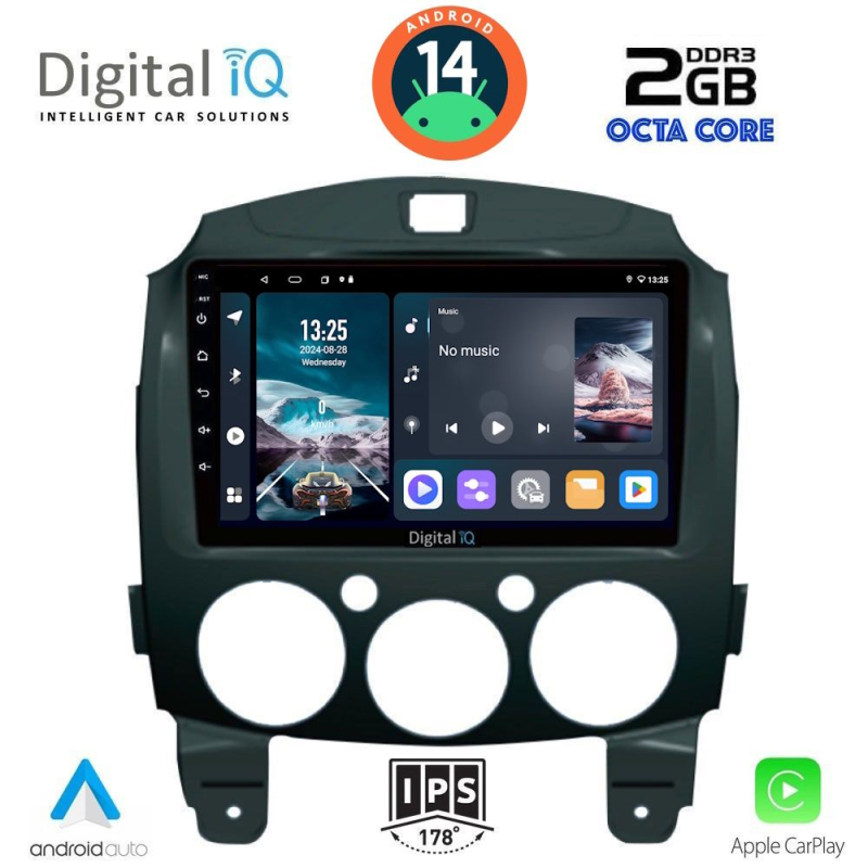 DIGITAL IQ RTG 4361_CPA (9inc) MULTIMEDIA TABLET for MAZDA 2 mod. 2007-2014 DIGITAL IQ RTG 4361_CPA (9inc) MULTIMEDIA TABLET for MAZDA 2 mod. 2007-2014