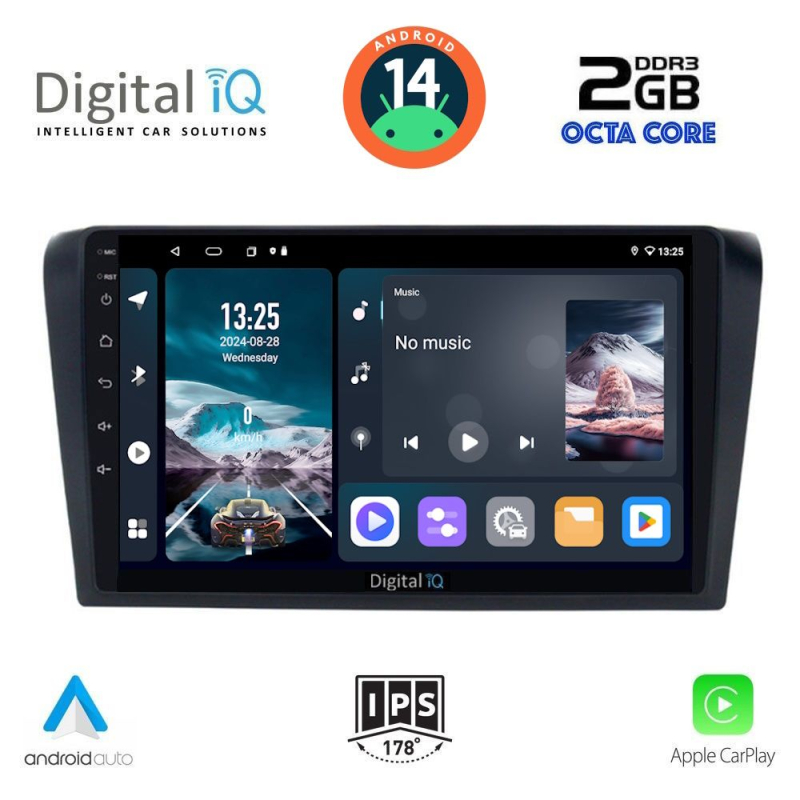 DIGITAL IQ RTG 4365_CPA (9inc) MULTIMEDIA TABLET for MAZDA 3 mod. 2003-2008 DIGITAL IQ RTG 4365_CPA (9inc) MULTIMEDIA TABLET for MAZDA 3 mod. 2003-2008
