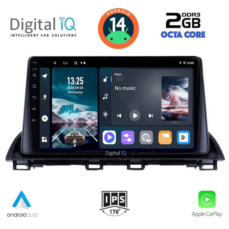 DIGITAL IQ RTG 4367_CPA (9inc) MULTIMEDIA TABLET for MAZDA 3 mod. 2014-2019 DIGITAL IQ RTG 4367_CPA (9inc) MULTIMEDIA TABLET for MAZDA 3 mod. 2014-2019