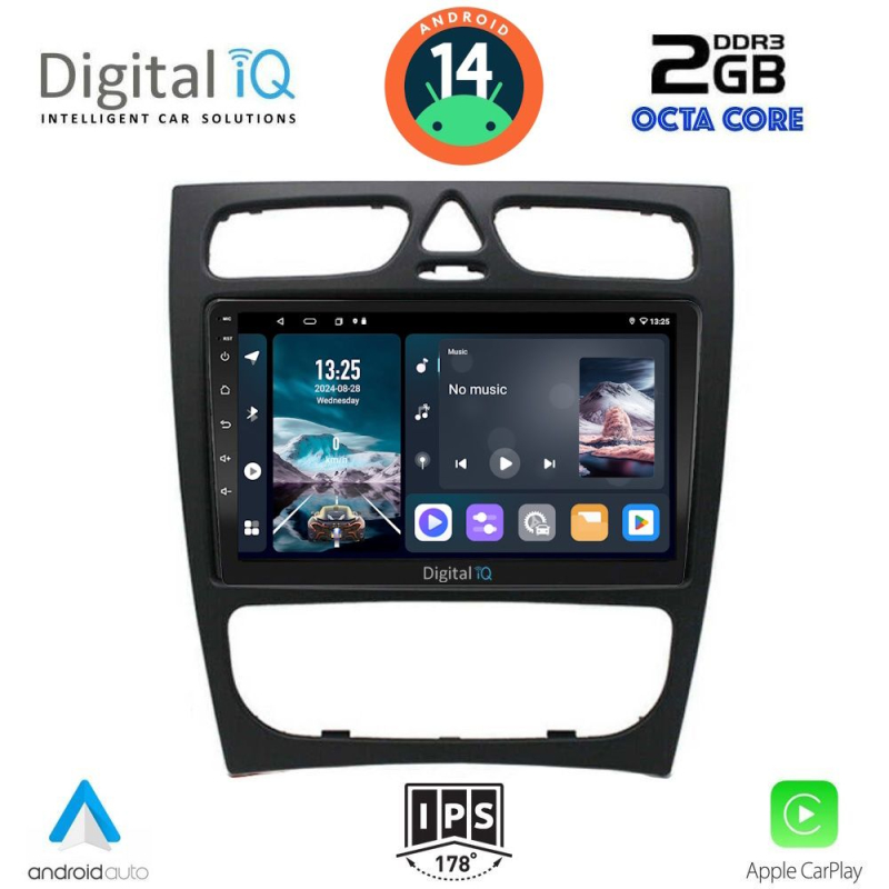 DIGITAL IQ RTG 4402_CPA (9inc) MULTIMEDIA TABLET for MERCEDES C (W203) mod. 1999-2004 DIGITAL IQ RTG 4402_CPA (9inc) MULTIMEDIA TABLET for MERCEDES C (W203) mod. 1999-2004