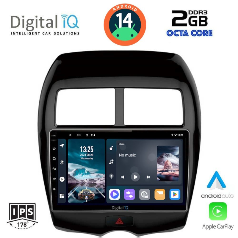 DIGITAL IQ RTG 4430_CPA (10inc) MULTIMEDIA TABLET for MITSUBISHI ASX mod. 2009> - PEUGEOT 4008 mod. 2012-2018