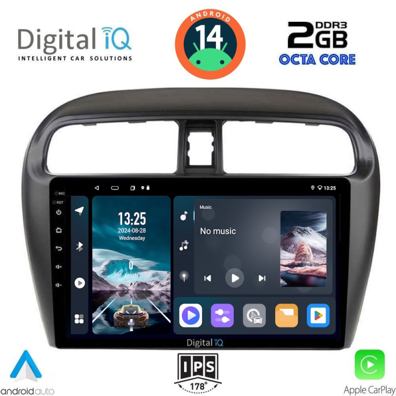 DIGITAL IQ RTG 4448_CPA (9inc) MULTIMEDIA TABLET for MITSUBISHI SPACESTAR mod. 2013-2020 DIGITAL IQ RTG 4448_CPA (9inc) MULTIMEDIA TABLET for MITSUBISHI SPACESTAR mod. 2013-2020