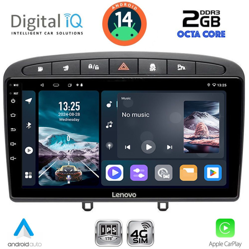 DIGITAL IQ RTG 4513BL_CPA (9inc) MULTIMEDIA TABLET for PEUGEOT 308 mod.2007-2012 - RCZ mod.2009-2015 (BLACK) DIGITAL IQ RTG 4513BL_CPA (9inc) MULTIMEDIA TABLET for PEUGEOT 308 mod.2007-2012 - RCZ mod.2009-2015 (BLACK)