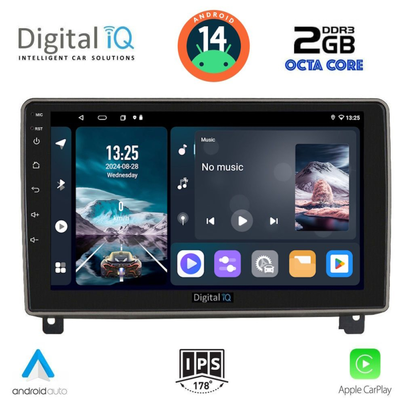 DIGITAL IQ RTG 4517_CPA (9inc) MULTIMEDIA TABLET for PEUGEOT 407 mod. 2004-2011 DIGITAL IQ RTG 4517_CPA (9inc) MULTIMEDIA TABLET for PEUGEOT 407 mod. 2004-2011