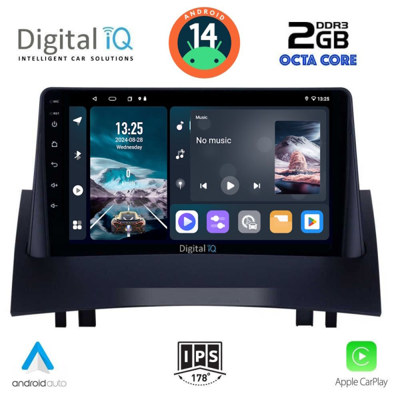 DIGITAL IQ RTG 4555_CPA (9inc) MULTIMEDIA TABLET for RENAULT MEGANE 2 mod. 2002-2008 DIGITAL IQ RTG 4555_CPA (9inc) MULTIMEDIA TABLET for RENAULT MEGANE 2 mod. 2002-2008