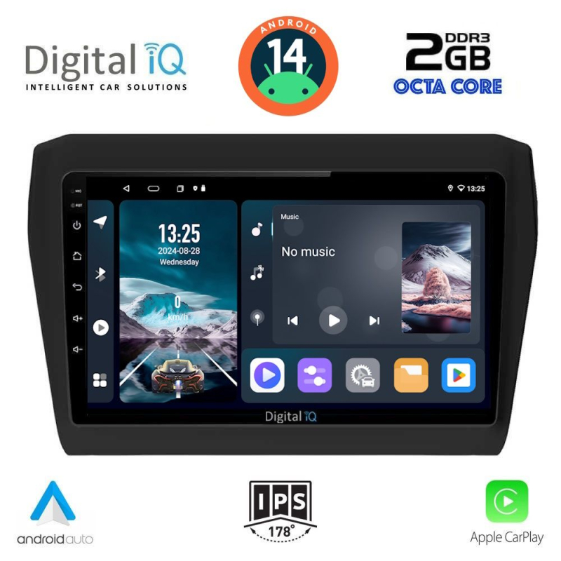 DIGITAL IQ RTG 4686_CPA (9inc) MULTIMEDIA TABLET for SUZUKI SWIFT mod. 2017> DIGITAL IQ RTG 4686_CPA (9inc) MULTIMEDIA TABLET for SUZUKI SWIFT mod. 2017>