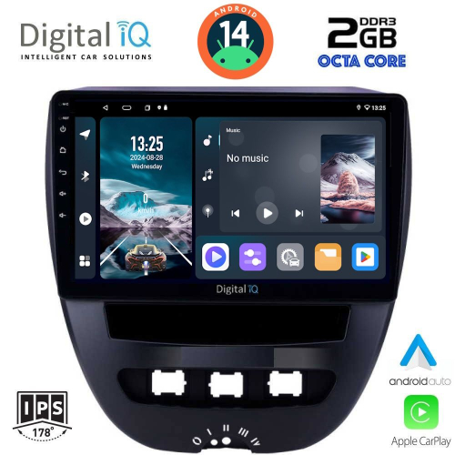 DIGITAL IQ RTG 4707_CPA (10inc) MULTIMEDIA TABLET for CITROEN C1-PEUGEOT 107-TOYOTA AYGO mod. 2005-2014