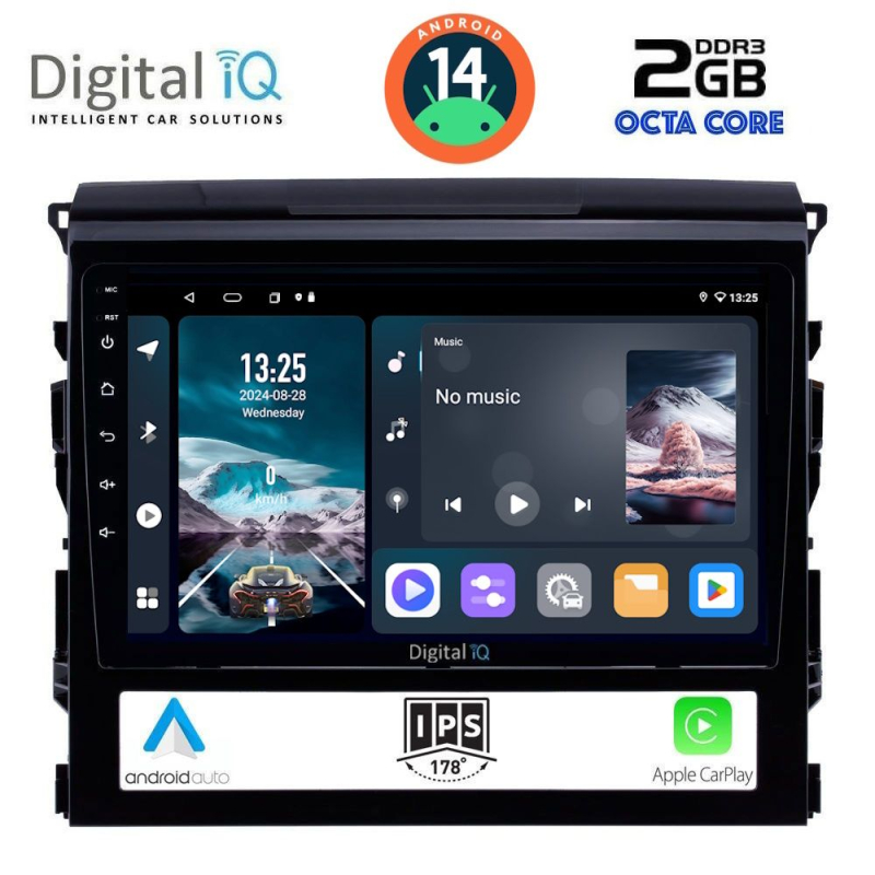 DIGITAL IQ RTG 4725_CPA (9inc) MULTIMEDIA TABLET for TOYOTA LANDCRUISER mod. 2016-2019 DIGITAL IQ RTG 4725_CPA (9inc) MULTIMEDIA TABLET for TOYOTA LANDCRUISER mod. 2016-2019