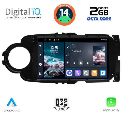 DIGITAL IQ RTG 4737_CPA (9inc) MULTIMEDIA TABLET for TOYOTA YARIS mod. 2011-2015