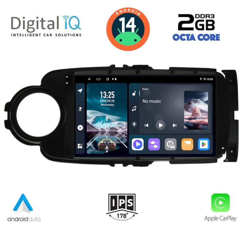 DIGITAL IQ RTG 4737_CPA (9inc) MULTIMEDIA TABLET for TOYOTA YARIS mod. 2011-2015