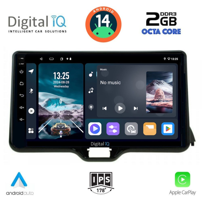 DIGITAL IQ RTG 4738_CPA (10inc) MULTIMEDIA TABLET for TOYOTA YARIS mod. 2020> - MAZDA 2 mod. 2023>