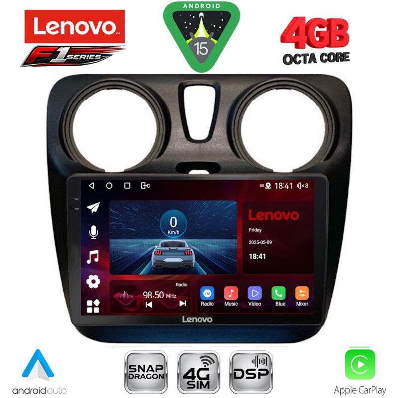 LENOVO SSQ 9112_CPA (9inc) MULTIMEDIA TABLET for DACIA DOKKER 2012-2022