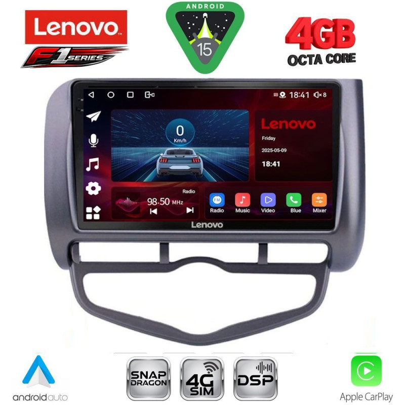 LENOVO SSQ 9210_CPA CLIMA (9inc) MULTIMEDIA TABLET for HONDA JAZZ mod. 2002-2008