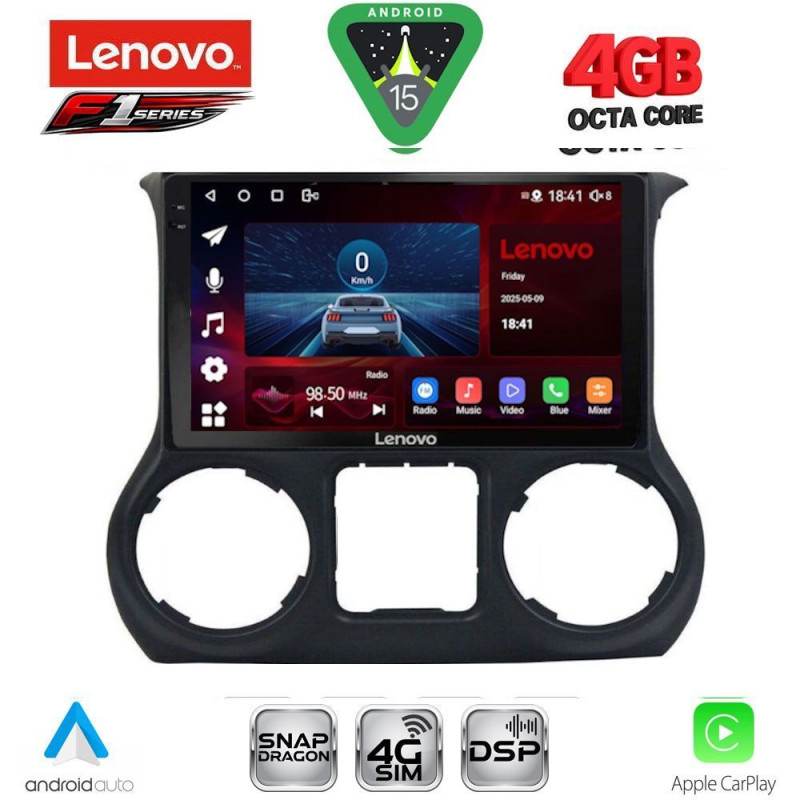 LENOVO SSQ 9296_CPA (10inc) MULTIMEDIA TABLET for JEEP WRANGLER mod. 2014-2017