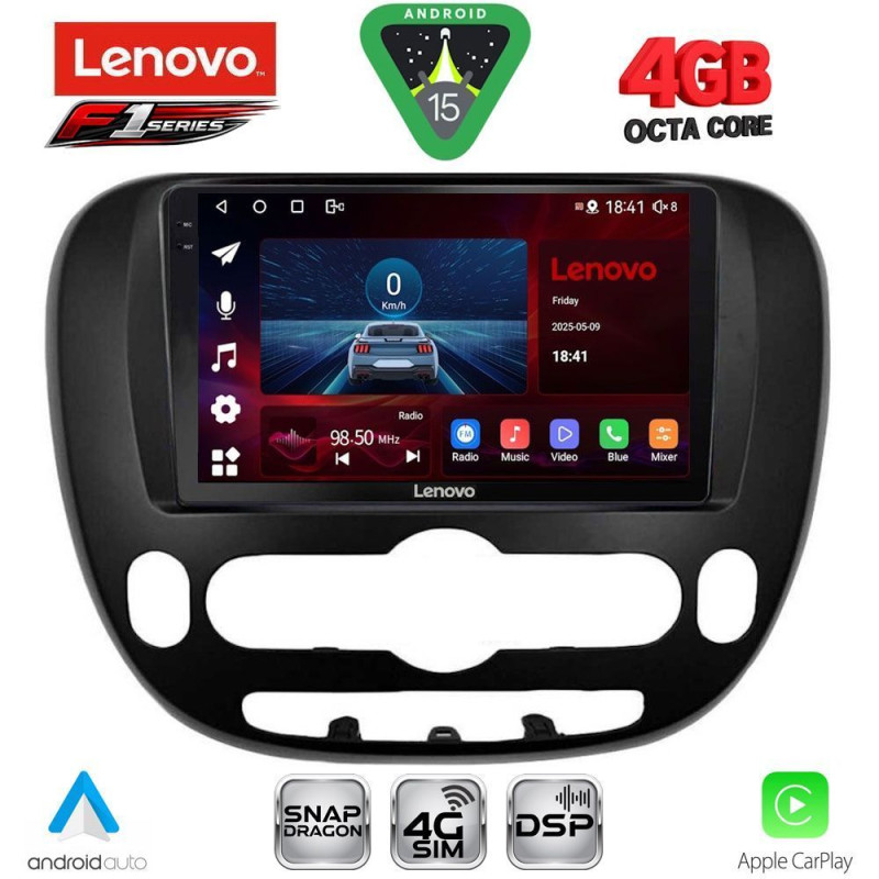 LENOVO SSQ 9321_CPA (9inc) MULTIMEDIA TABLET for KIA SOUL mod. 2014-2025