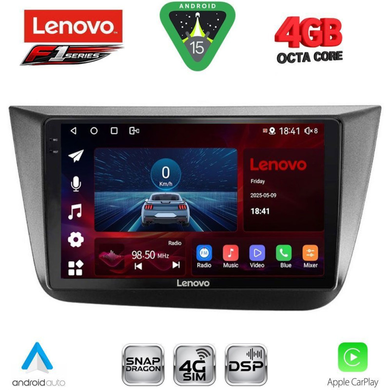 LENOVO SSQ 9570_CPA (9inc) MULTIMEDIA TABLET for SEAT ALTEA mod. 2004-2015