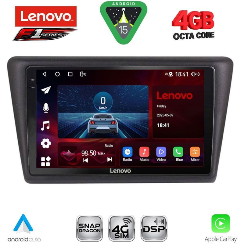 LENOVO SSQ 9600_CPA (9inc) MULTIMEDIA TABLET for SKODA RAPID SPACEBACK mod. 2014-2019