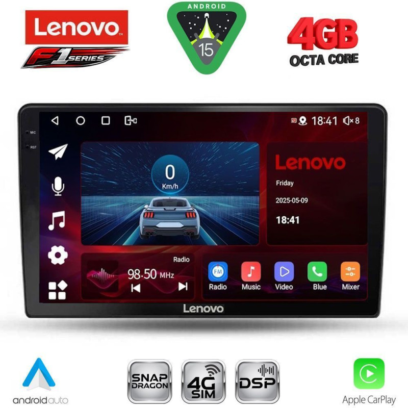 LENOVO SSQ 9656_CPA (9inc) MULTIMEDIA TABLET for SSANGYONG REXTON mod. 2002-2006