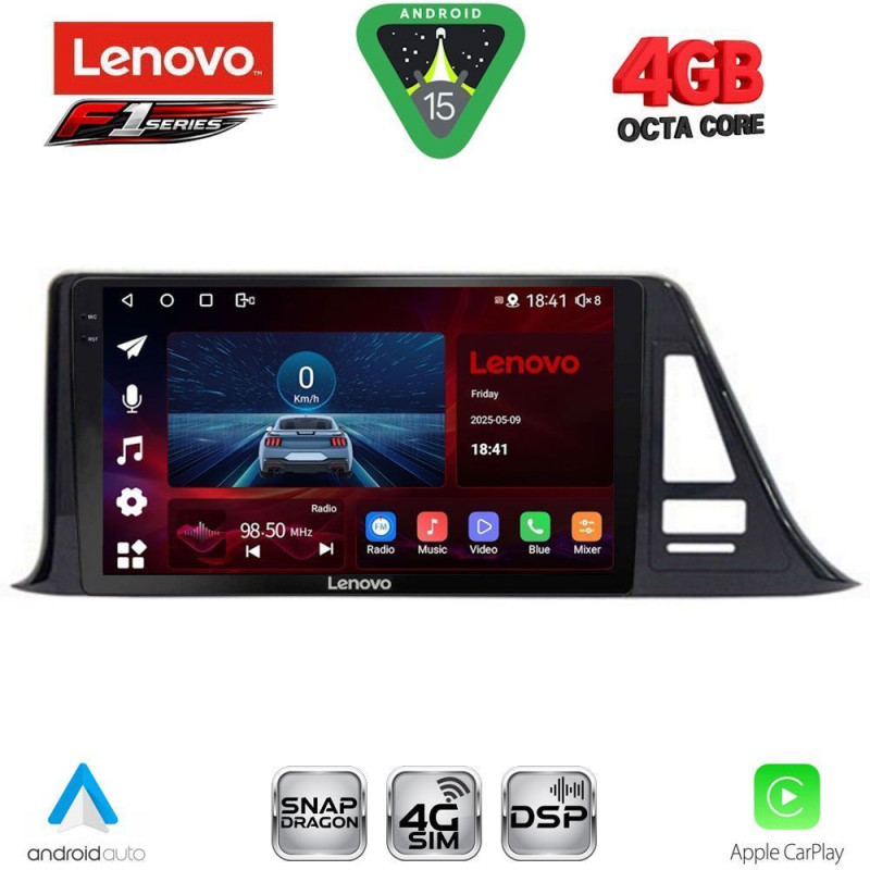 LENOVO SSQ 9709_CPA (9inc) MULTIMEDIA TABLET for TOYOTA CH-R mod. 2017-2023