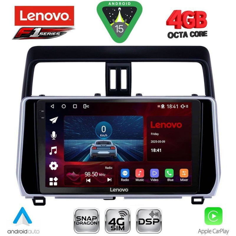 LENOVO SSQ 9739_CPA (10inc) MULTIMEDIA TABLET for TOYOTA LAND CRUISER mod. 2019-2023
