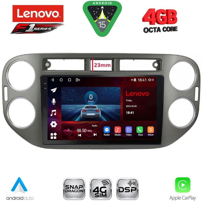 LENOVO SSQ 9760GR_CPA (9inc) MULTIMEDIA TABLET for VW TIGUAN mod. 2011-2016 (GREY)