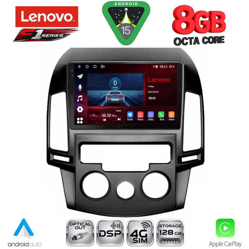 LENOVO SSR 10231_CPA A/C (9inc) MULTIMEDIA TABLET for HYUNDAI i30 mod. 2007-2012