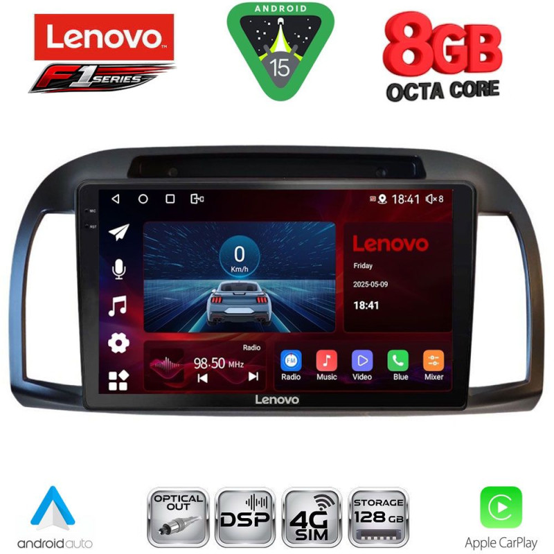 LENOVO SSR 10457BL_CPA (9inc) MULTIMEDIA TABLET for NISSAN MICRA K12 mod. 2002-2010 (BLACK)