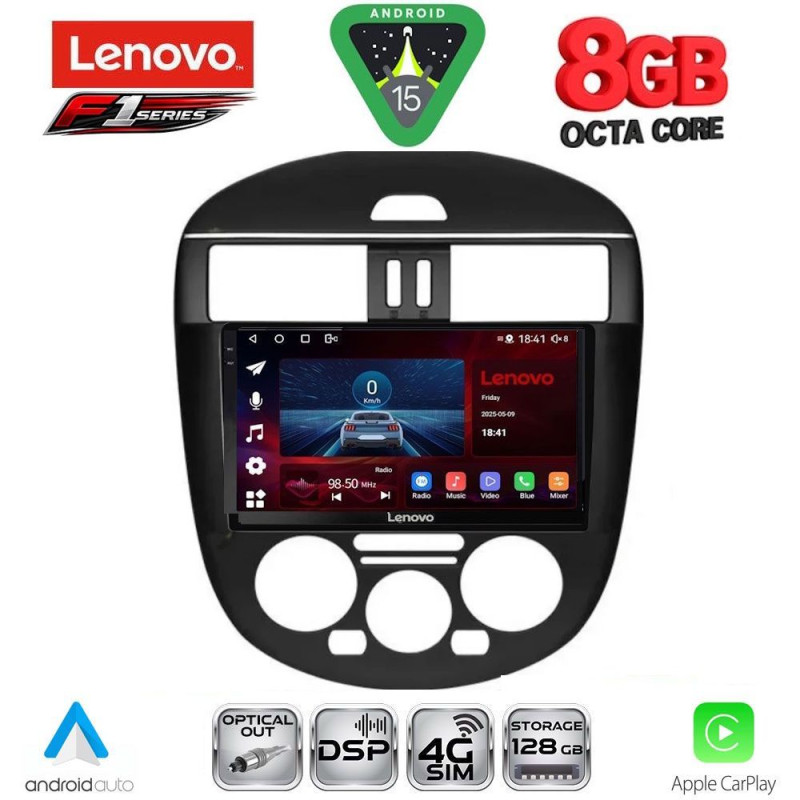 LENOVO SSR 10465AC_CPA (9inc) MULTIMEDIA TABLET for NISSAN TIIDA mod. 2013-2023 with A/C