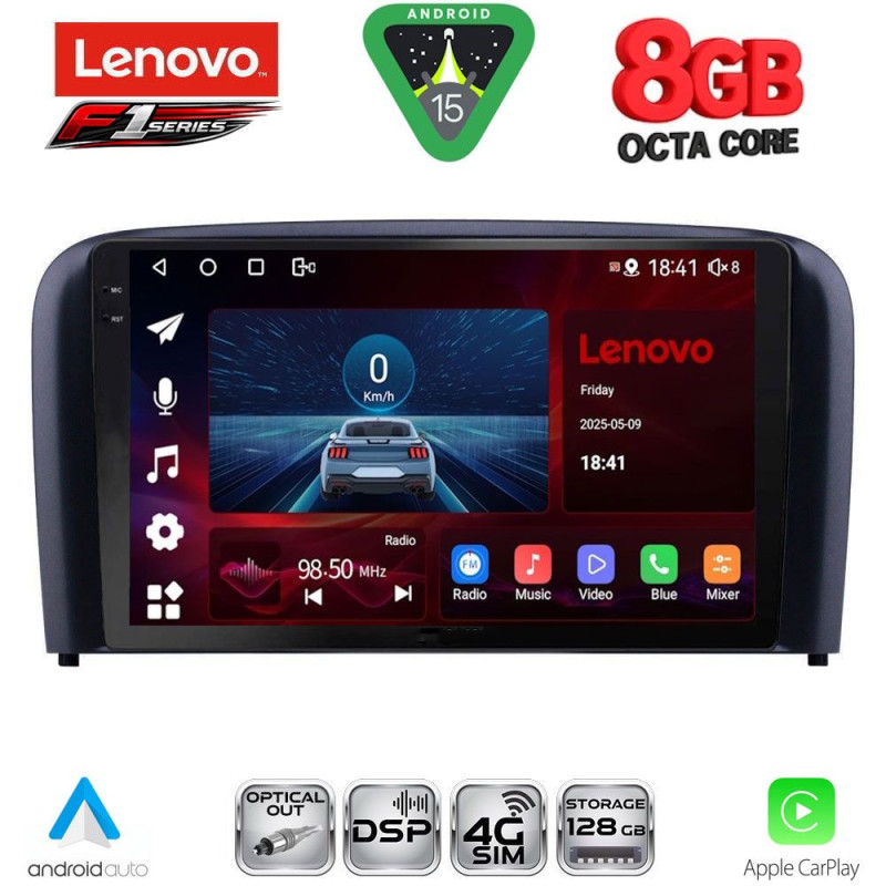 LENOVO SSR 10786_CPA (9inc) MULTIMEDIA TABLET for VOLVO S80 mod. 1998-2006